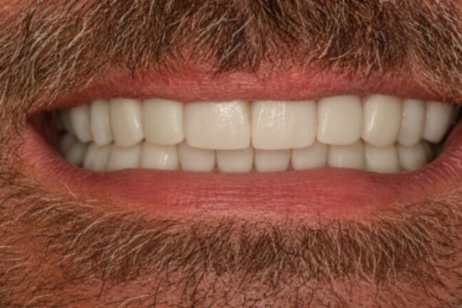 Smile Makeover – Full Arch Veneers and Crowns – Case 2 after